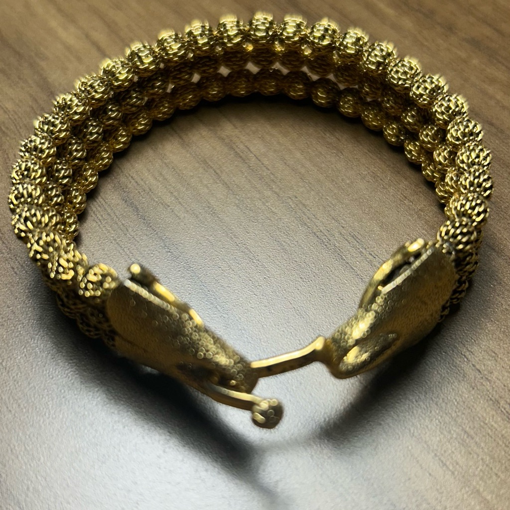 Vintage Freirichgold Textured Bracelet